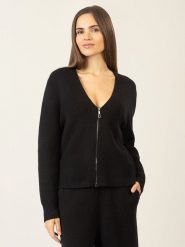 APART Wełniany kardigan w kolorze czarnym rozmiar: M. Czarne kardigany damskie Apart, m, bez wzorów, z wełny. Za 361.99 zł.