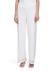 BETTY & CO Spodnie w kolorze białym rozmiar: 38. Białe spodnie materiałowe damskie Betty & Co., bez wzorów, z materiału, z podwyższonym stanem. Za 130.99 zł.