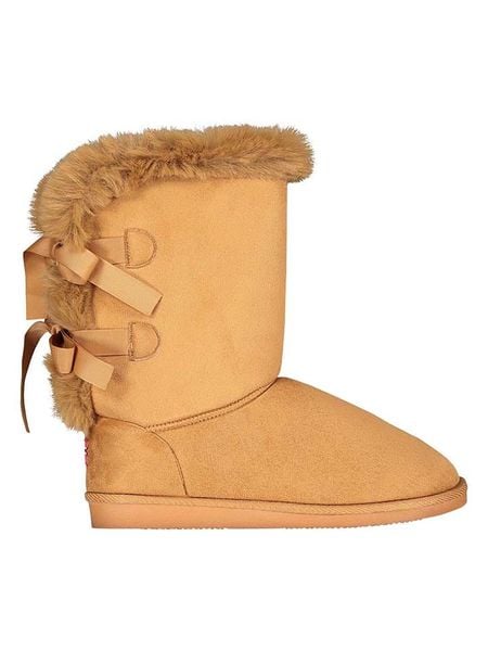 Geographical Norway Kozaki zimowe "Omarie" w kolorze jasnobrązowym rozmiar: 38. Brązowe kozaki damskie Geographical Norway, z futra, bez obcasa. Za 126.45 zł.