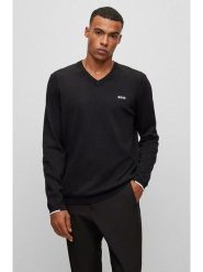 Hugo Boss Underwear Sweter "Ever" w kolorze czarnym rozmiar: S. Czarne swetry męskie Hugo Boss Underwear, s, bez wzorów, z bawełny, bez kołnierzyka. Za 373.45 zł.