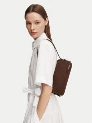 HUGO Torebka 50568127 Brązowy. Brązowe torebki klasyczne damskie Hugo, bez wzorów, ze skóry, bez dodatków. Za 554.99 zł.