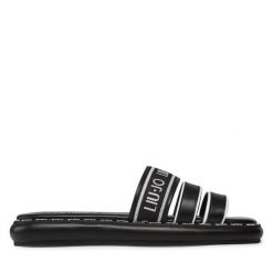 Klapki Liu Jo. Czarne klapki damskie Liu Jo, bez wzorów, bez obcasa. Za 379.99 zł.