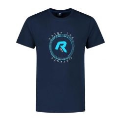 Koszulka Rogelli Graphic. Niebieskie t-shirty sportowe męskie Rogelli, l, z bawełny, bez ramiączek, do biegania. Za 174.65 zł.