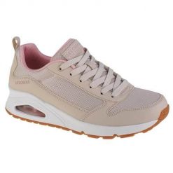 Buty do chodzenia damskie Skechers Uno Inside Matters. Brązowe buty sportowe na co dzień damskie Skechers, bez wzorów, z materiału, trekkingowe. Za 327.00 zł.