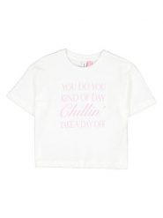 Vero Moda Girl Koszulka "Katrine" w kolorze białym rozmiar: 146/152. Białe koszulki dziewczęce Vero Moda Girl, bez wzorów, z bawełny, bez ramiączek. Za 31.95 zł.