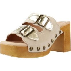 Sandały MTNG 53631M Beżowy. Brązowe sandały damskie MTNG, bez wzorów, ze skóry, bez obcasa. Za 177.99 zł.