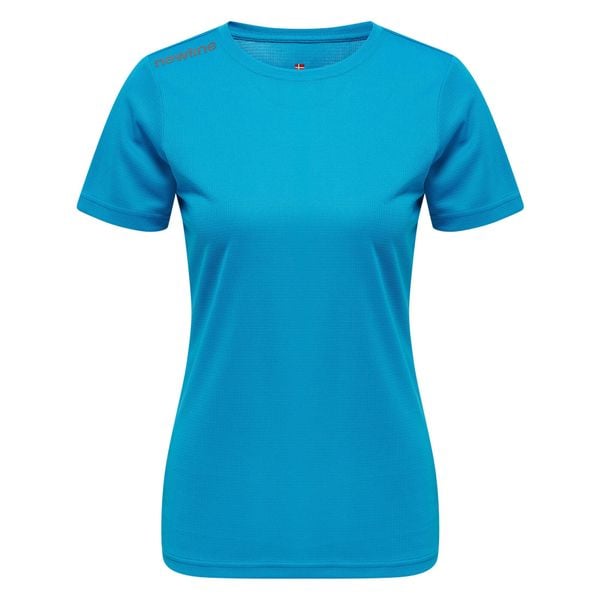 Koszulka damska Newline core functional. Niebieskie bluzki damskie Newline, xs, bez kołnierzyka, bez ramiączek. Za 132.00 zł.